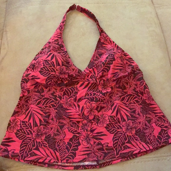 Speedo Other - SPEEDO 🏖 FLORAL TANKINI HALTER SWIM TOP Size 20